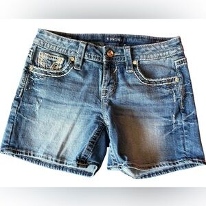 Vigoss Women's Dublin Blue Denim Shorts Size 1/2